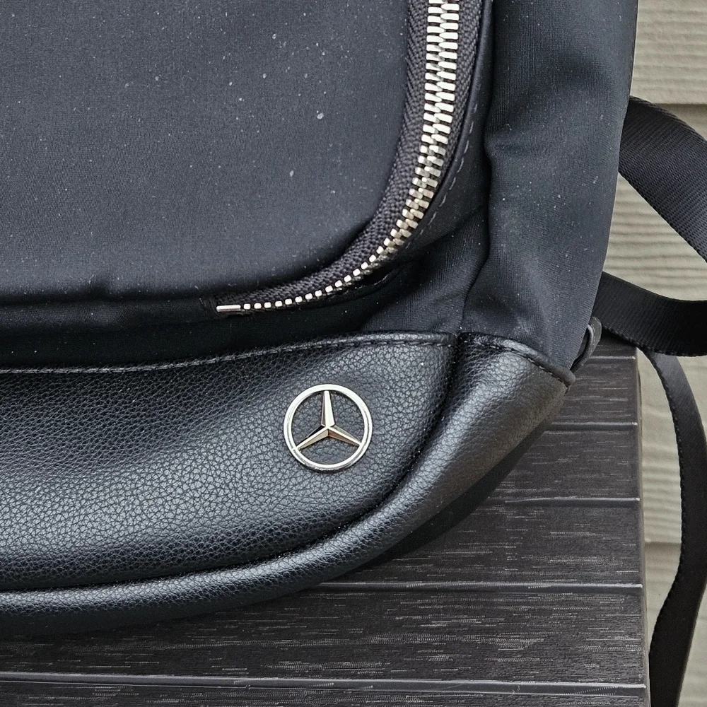 Haerfest x Mercedes Benz Limited Edition Black Nylon Vegan Leather Backpack Bag